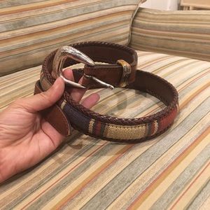 Vintage Southwestern Braided Leather Belt